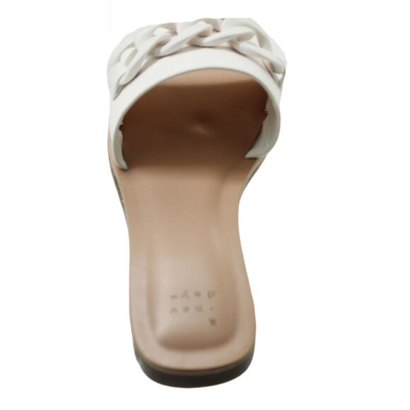 Women Sandals Women's Viv Chain Slide Sandals Size 6 Off White - Picture 4 of 7